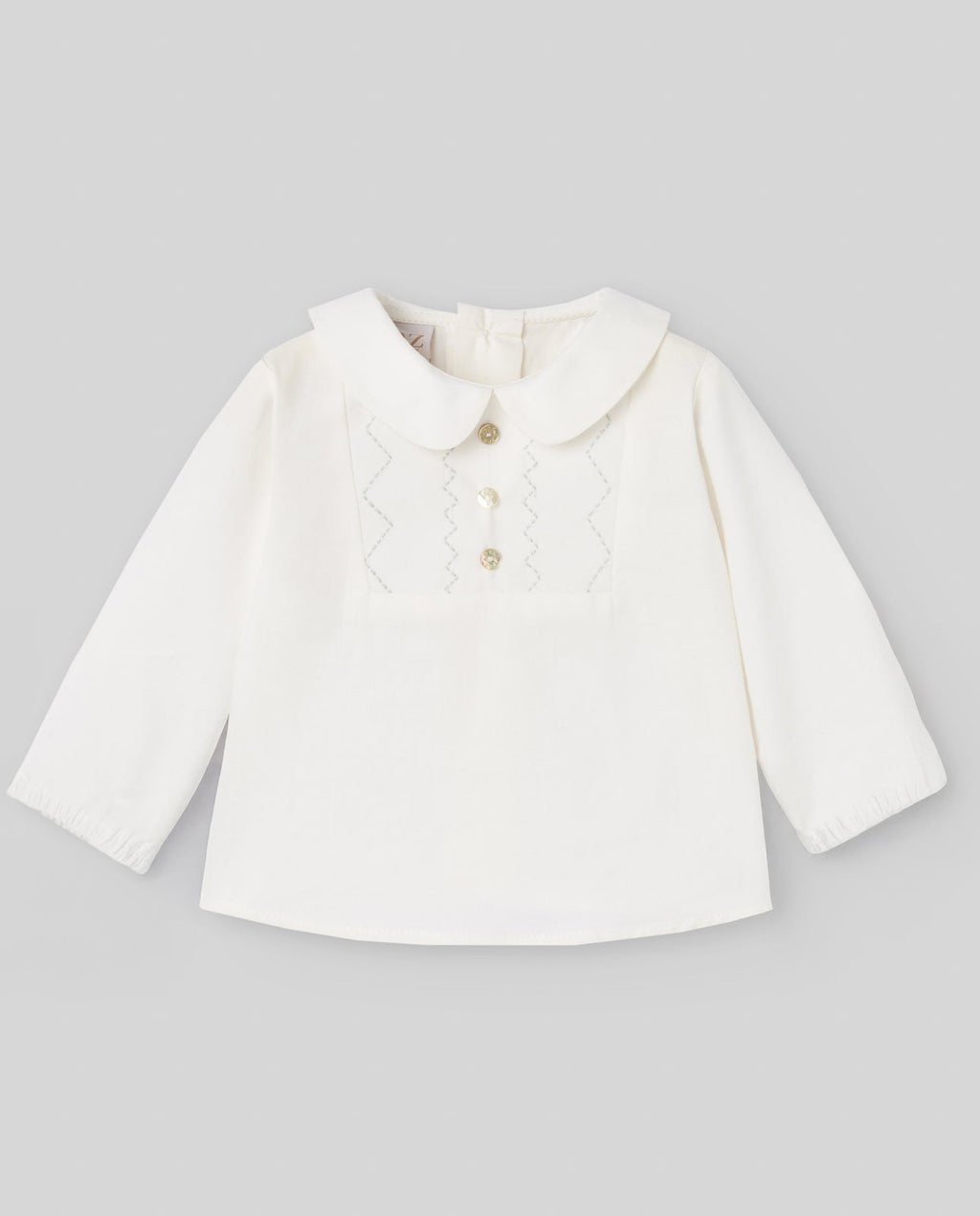 COMPLETO CAMICIA+SHORTS CON BRETELLE CREMA/VERDE TIZA PAZ RODRIGUEZ - Angel Luxury