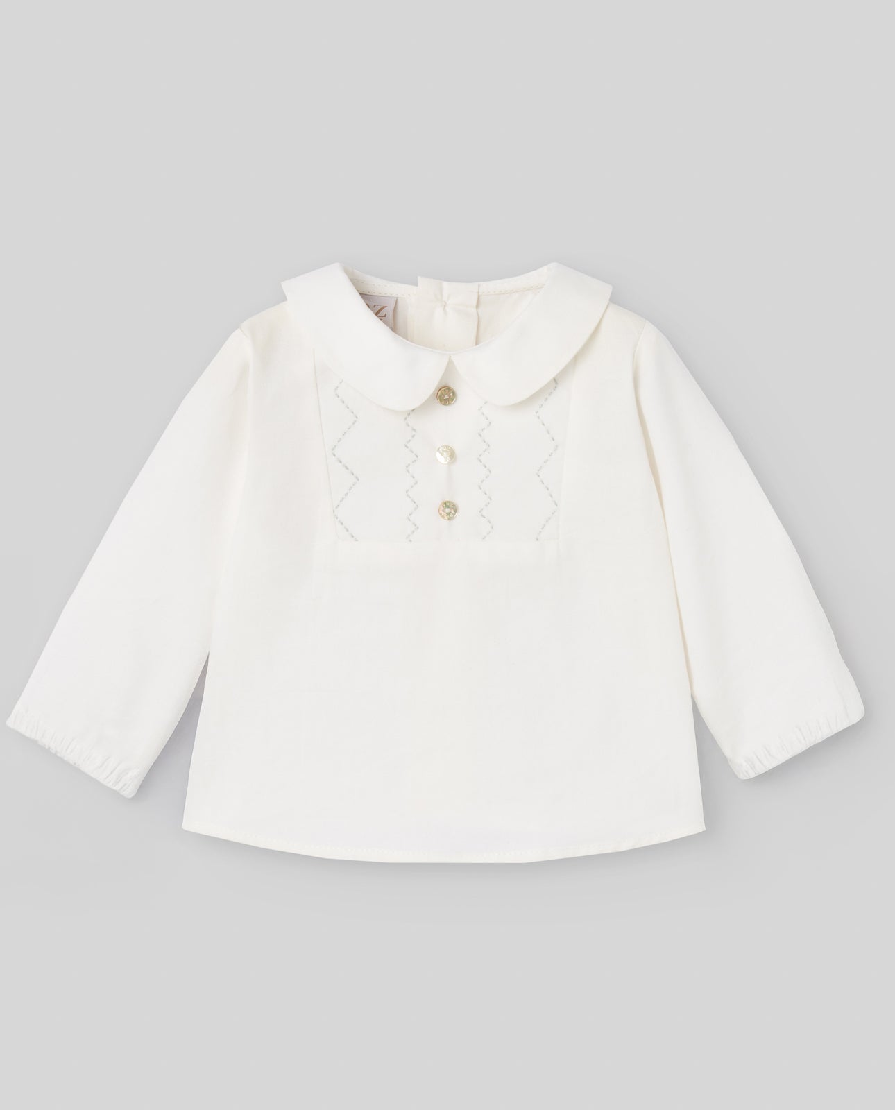 COMPLETO CAMICIA+SHORTS CON BRETELLE CREMA/VERDE TIZA PAZ RODRIGUEZ - Angel Luxury