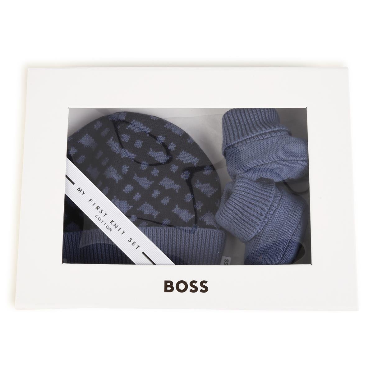 COMPLETO CAPPELLO E SCARPETTE MARINE HUGO BOSS - Angel Luxury