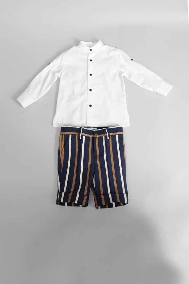 Completo Colori Chiari 2 pezzi blu a righe - Angel Luxury