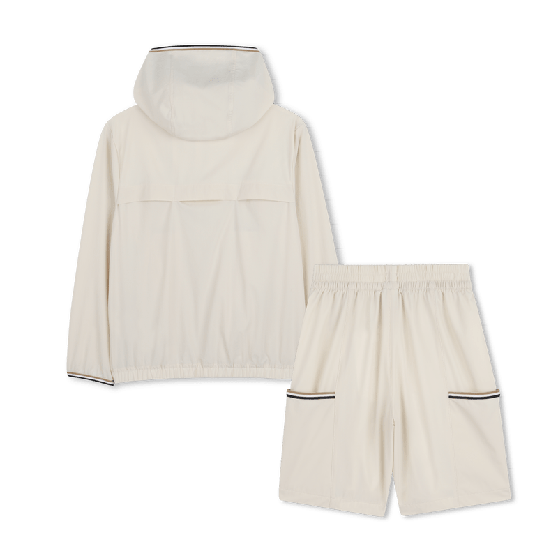 COMPLETO DI GIACCA + BERMUDA BEIGE CHIARO BOSS - Angel Luxury
