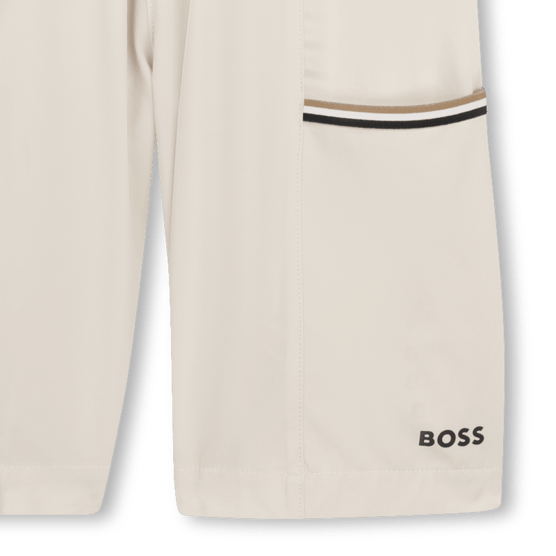 COMPLETO DI GIACCA + BERMUDA BEIGE CHIARO BOSS - Angel Luxury