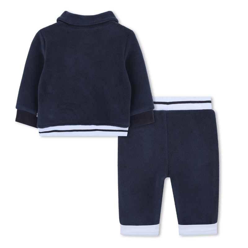 COMPLETO FELPA CON CIAPPE+ PANTALONE BLU IN PILE HUGO BOSS - Angel Luxury