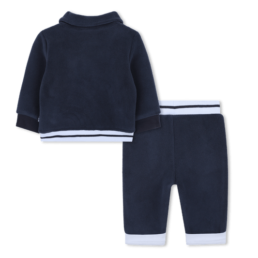 COMPLETO FELPA CON CIAPPE+ PANTALONE BLU IN PILE HUGO BOSS - Angel Luxury