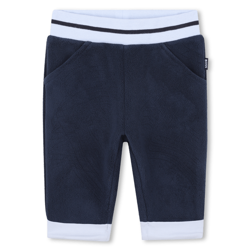 COMPLETO FELPA CON CIAPPE+ PANTALONE BLU IN PILE HUGO BOSS - Angel Luxury