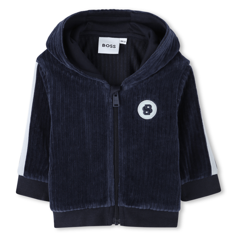 COMPLETO FELPA+PANTALONE IN VELLUTO BLU HUGO BOSS - Angel Luxury