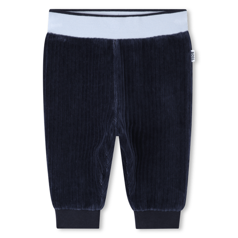 COMPLETO FELPA+PANTALONE IN VELLUTO BLU HUGO BOSS - Angel Luxury