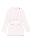 COMPLETO GIACCA +GONNA ROSA QUARZO ELISABETTA FRANCHI - Angel Luxury