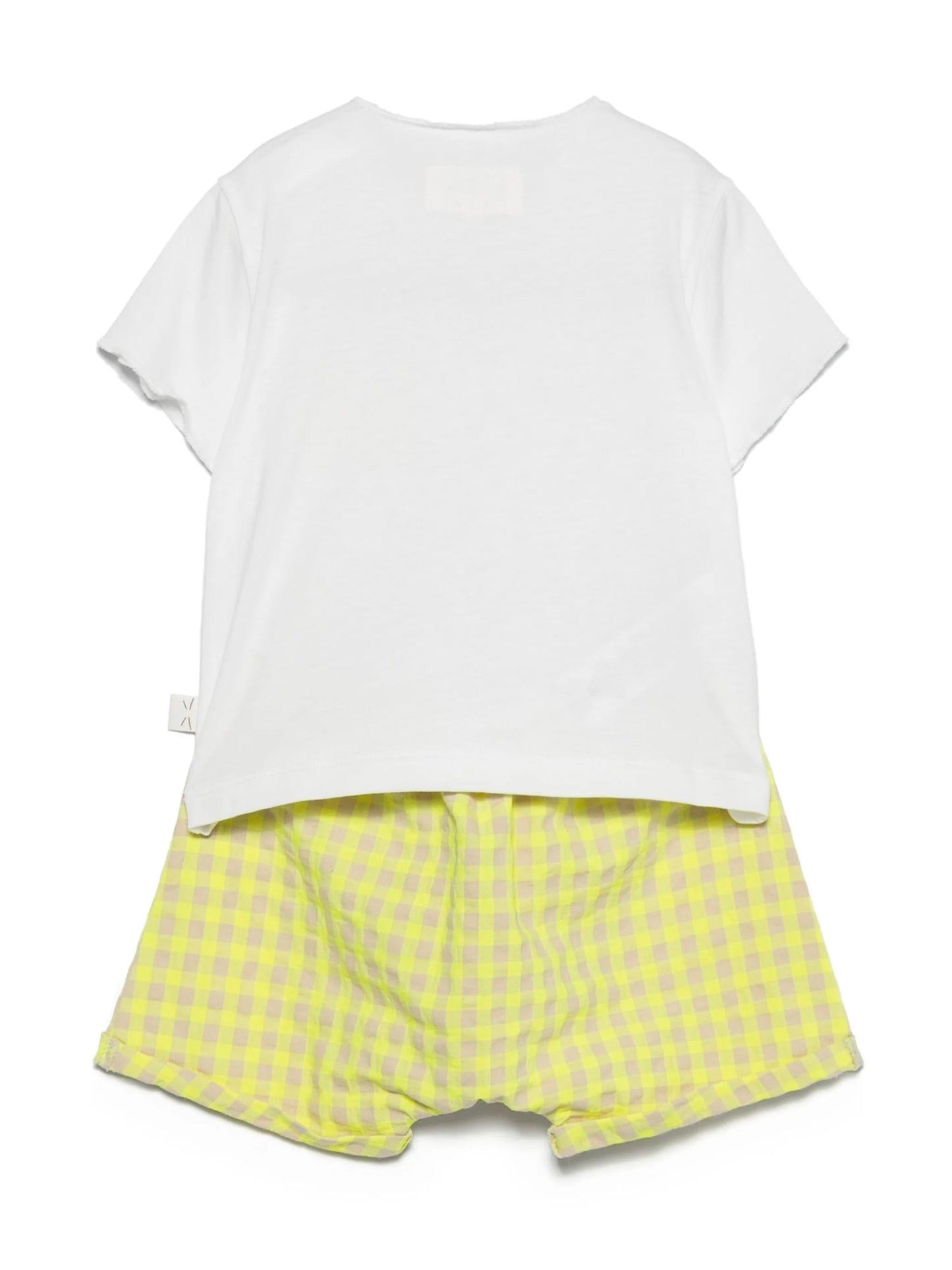 COMPLETO MAGLIA/SHORTS GIALLO/BEIGE TEDDY & MINOU - Angel Luxury