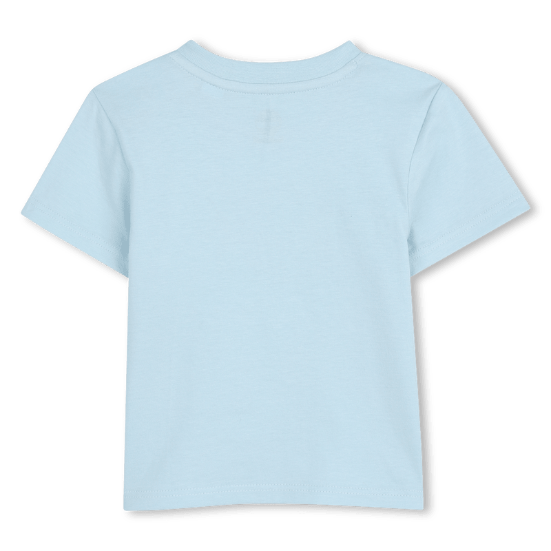 COMPLETO T - SHIRT AZZURRA + BERMUDA GRIGIO CON LOGO TIMBERLAND - Angel Luxury