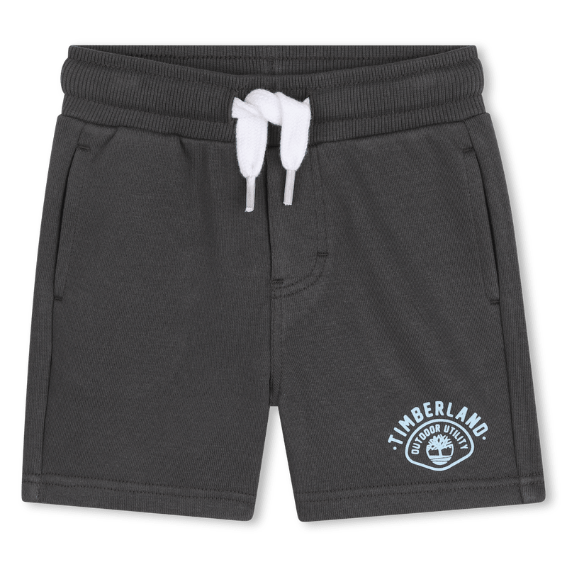 COMPLETO T - SHIRT AZZURRA + BERMUDA GRIGIO CON LOGO TIMBERLAND - Angel Luxury