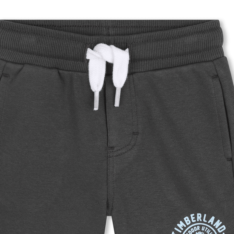 COMPLETO T - SHIRT AZZURRA + BERMUDA GRIGIO CON LOGO TIMBERLAND - Angel Luxury