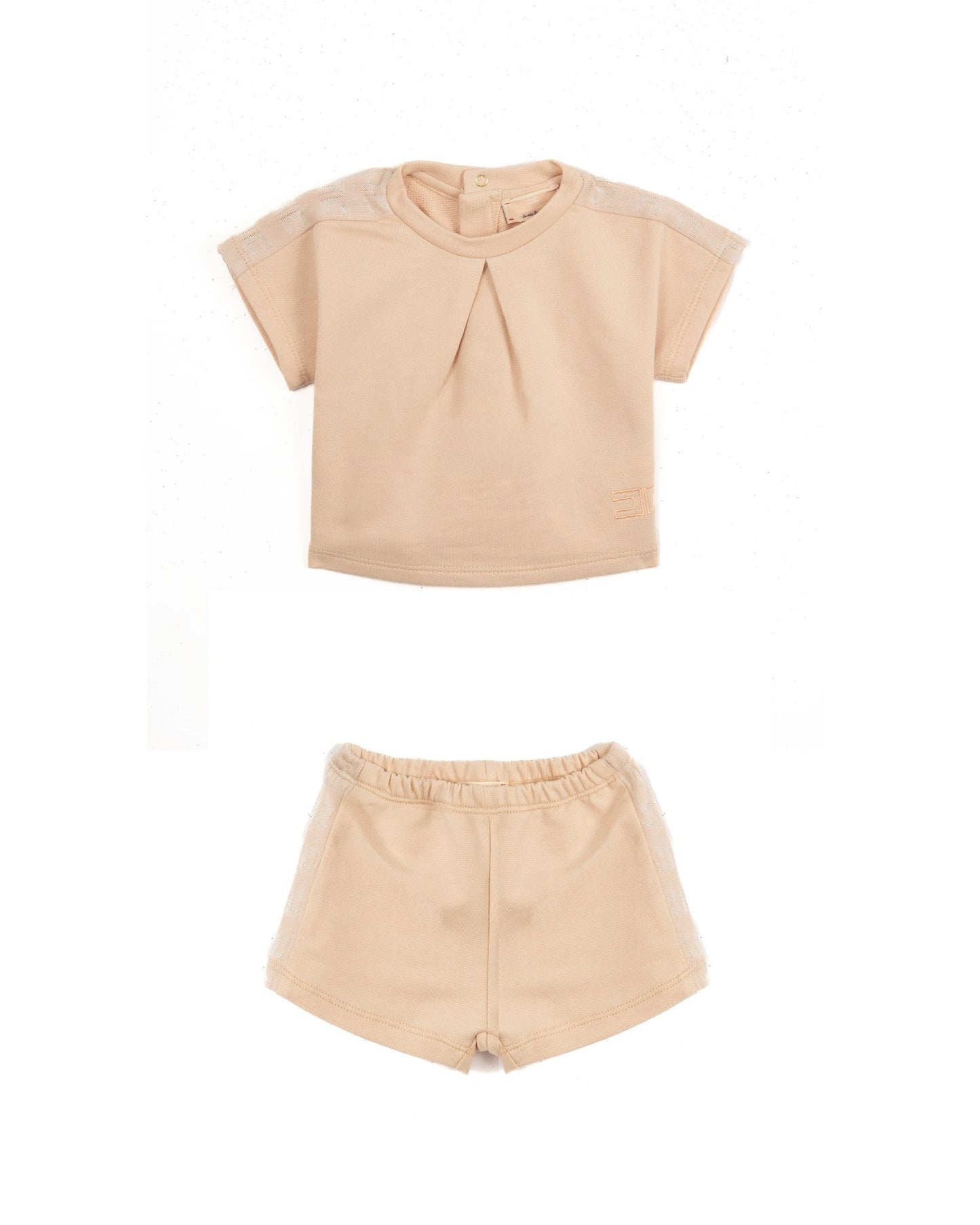 COMPLETO T - SHIRT E SHORTS ROSA ELISABETTA FRANCHI - Angel Luxury