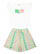 COMPLETO T - SHIRT+SHORTS MULTICOLOR MSGM - Angel Luxury