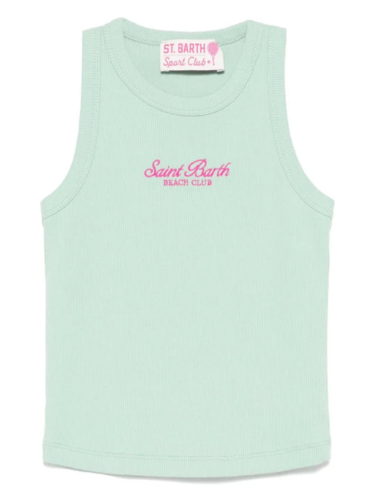 CONOTTA VERDE ACQUA CON LOGO FUCSIA MC2 SAINT BARTH - Angel Luxury