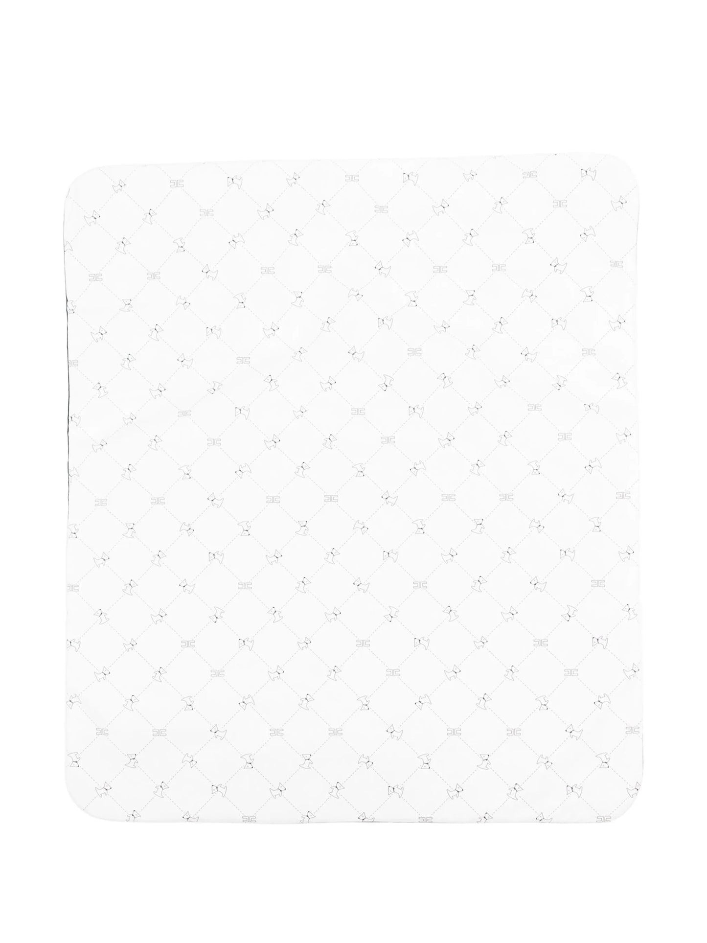 COPERTA AVORIO/NERO LOGATO ELISABETTA FRANCHI - Angel Luxury