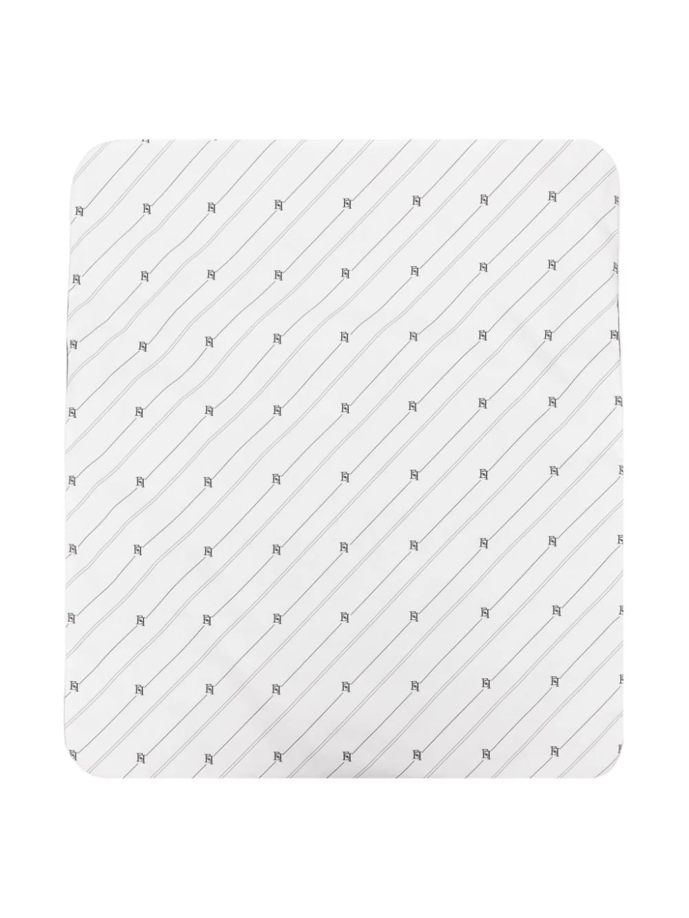 COPERTA CON STAMPA EF BIANCO/NERO - Angel Luxury