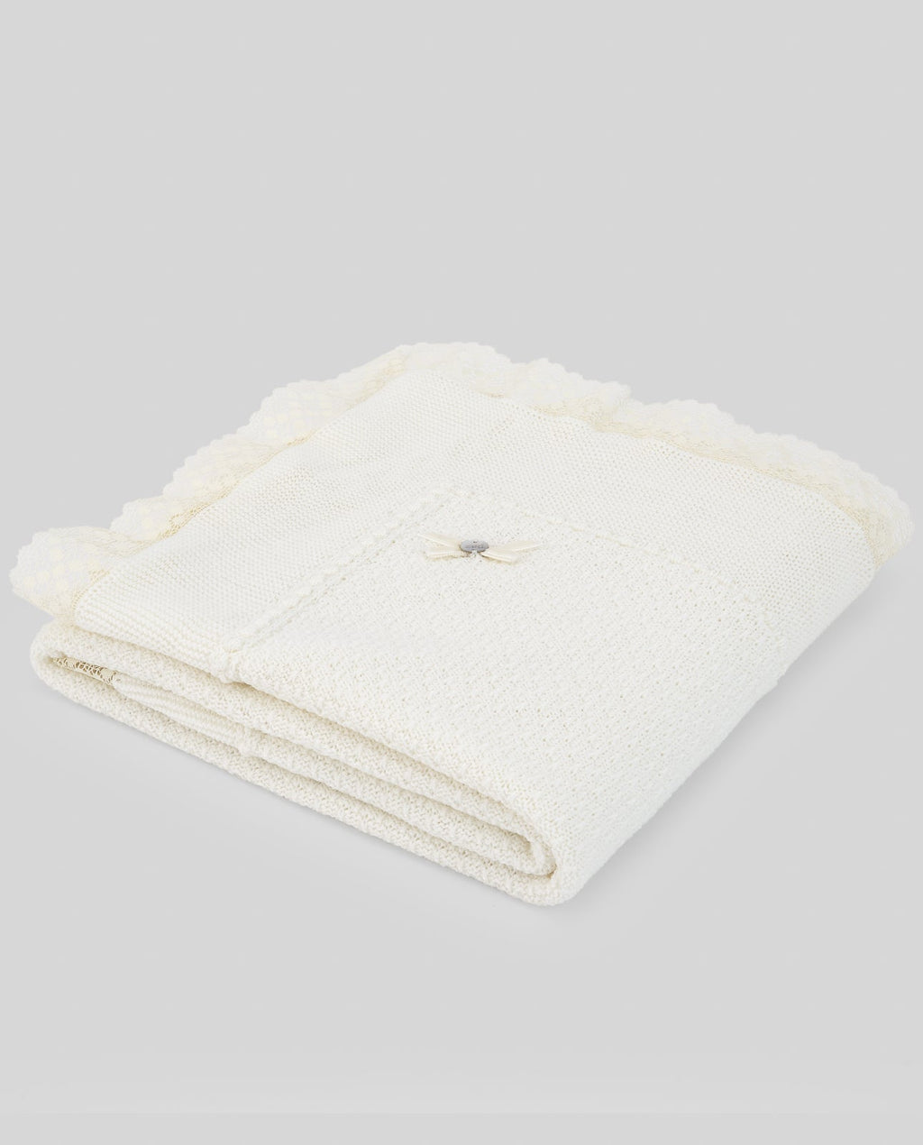 COPERTA CREMA IN LANA PAZ RODRIGUEZ - Angel Luxury
