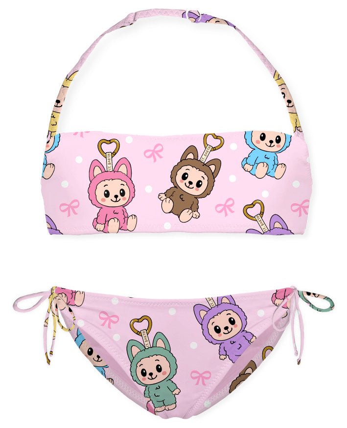 COSSTUME DUE PEZZI MC2 SAINT BARTH ROSA CON STAMPA LABUBU - Angel Luxury