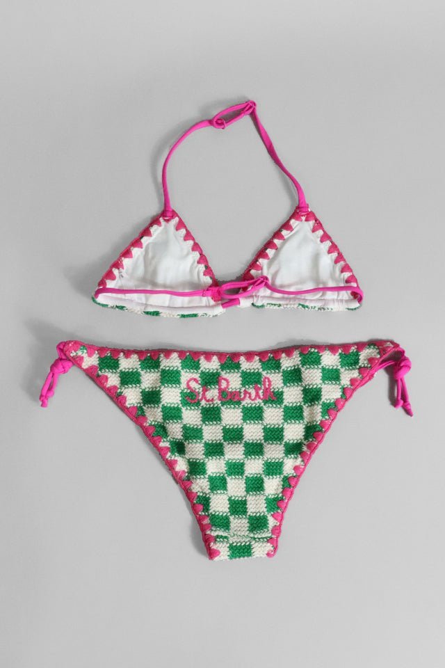 Costume 2 pezzi Mc2 Saint Barth quadri verde - Angel Luxury