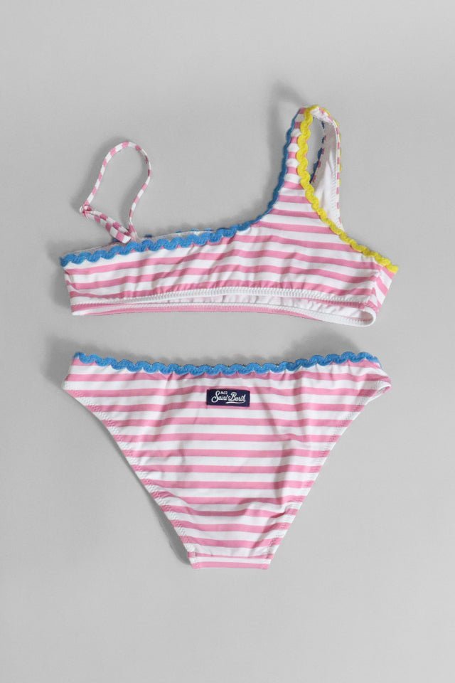 Costume 2 pezzi Mc2 Saint Barth righe rosa - Angel Luxury