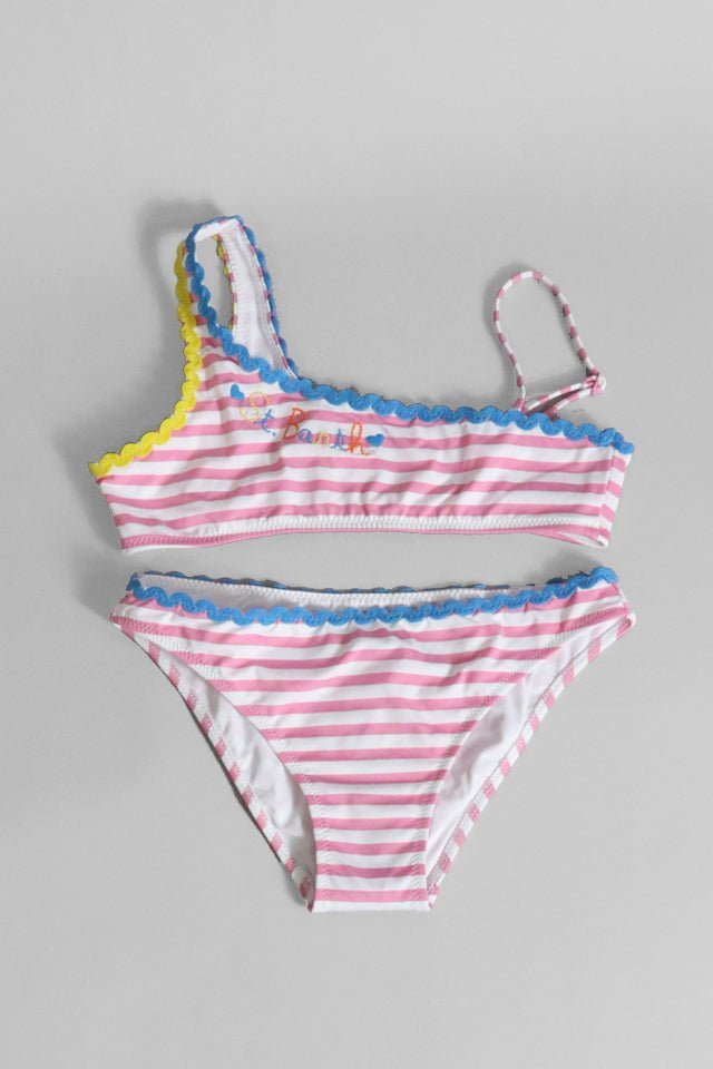 Costume 2 pezzi Mc2 Saint Barth righe rosa - Angel Luxury