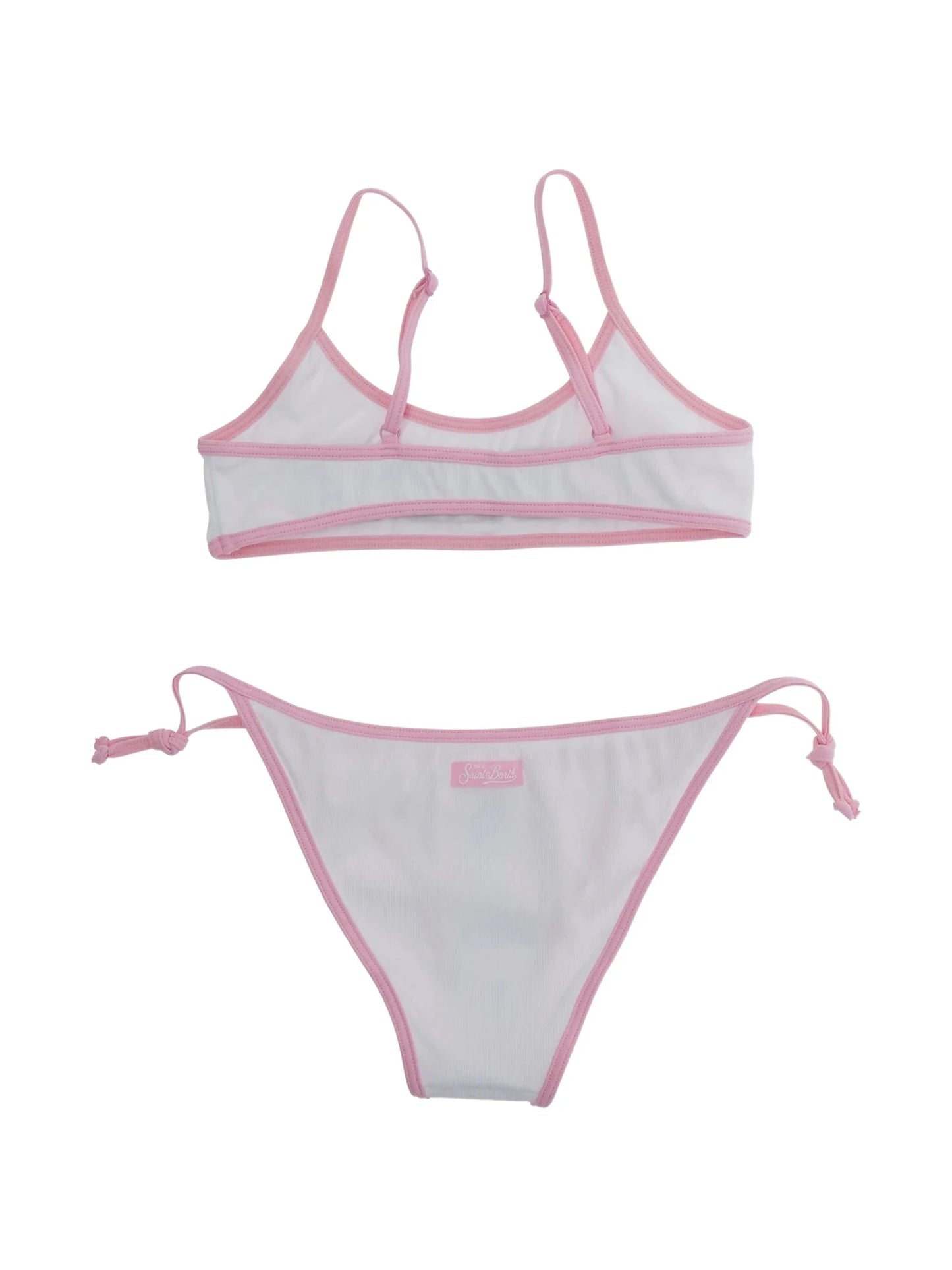 COSTUME 2PZ A COSTINE BIANCO ON LOGO IN SPUGNA MACULATO MC2 SAINT BARTH - Angel Luxury
