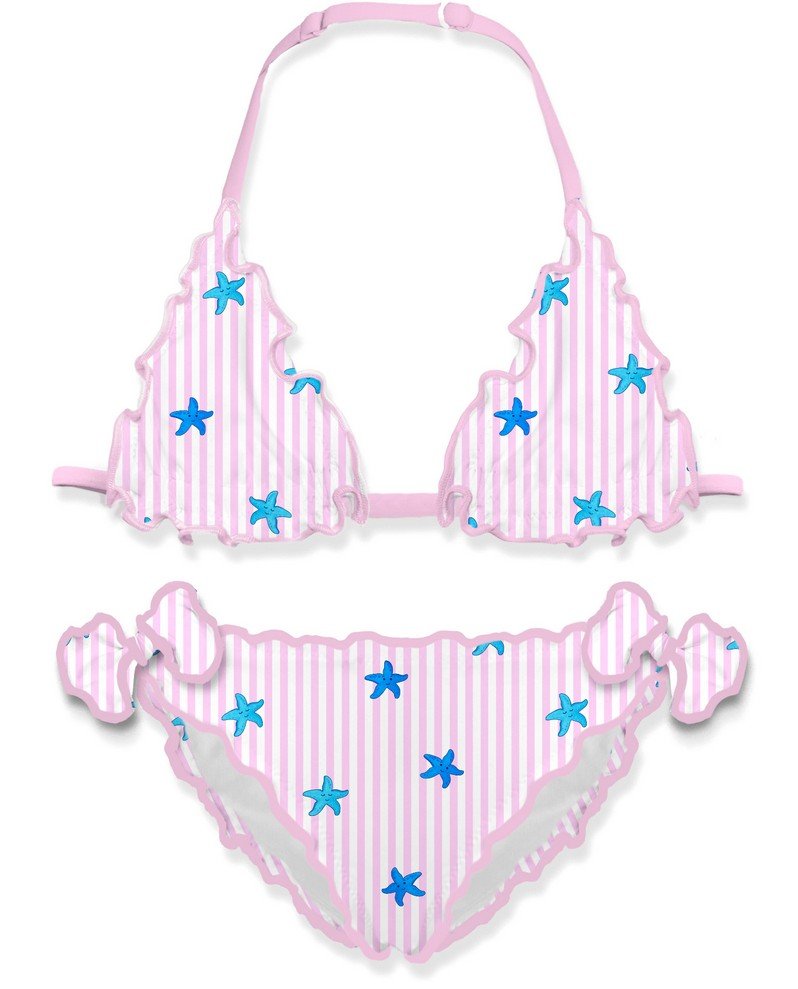 COSTUME A RIGHE 2PZ CON STELLE MARINE MC2 SAINT BARTH - Angel Luxury