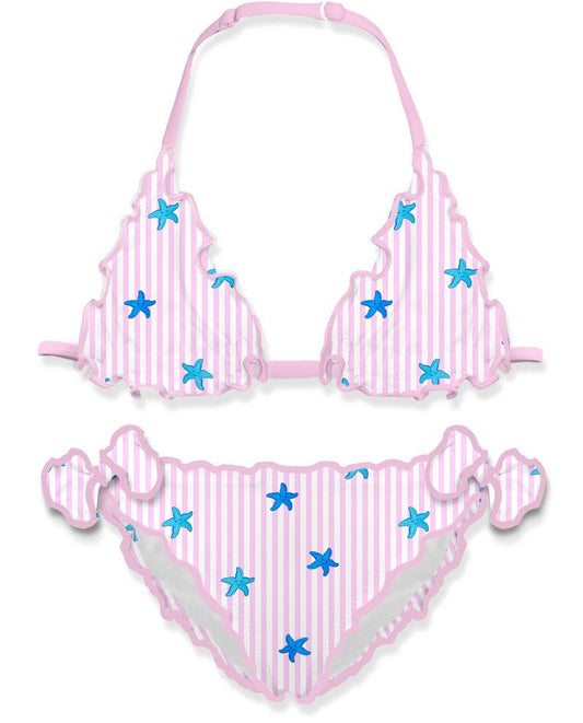 COSTUME A RIGHE 2PZ CON STELLE MARINE MC2 SAINT BARTH - Angel Luxury