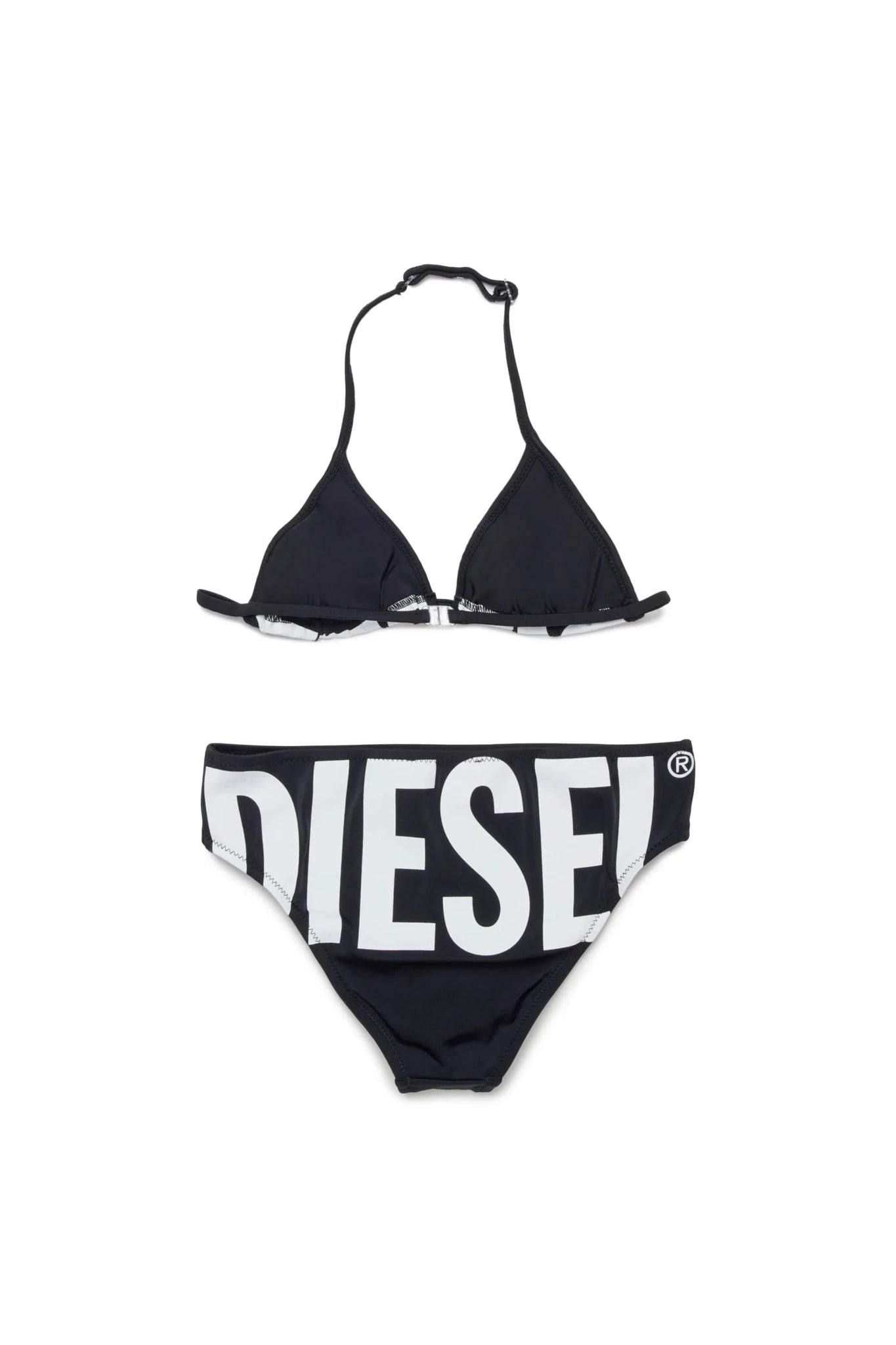 COSTUME A TRIANGOLO NERO CON LOGO BIANCO DIESEL - Angel Luxury