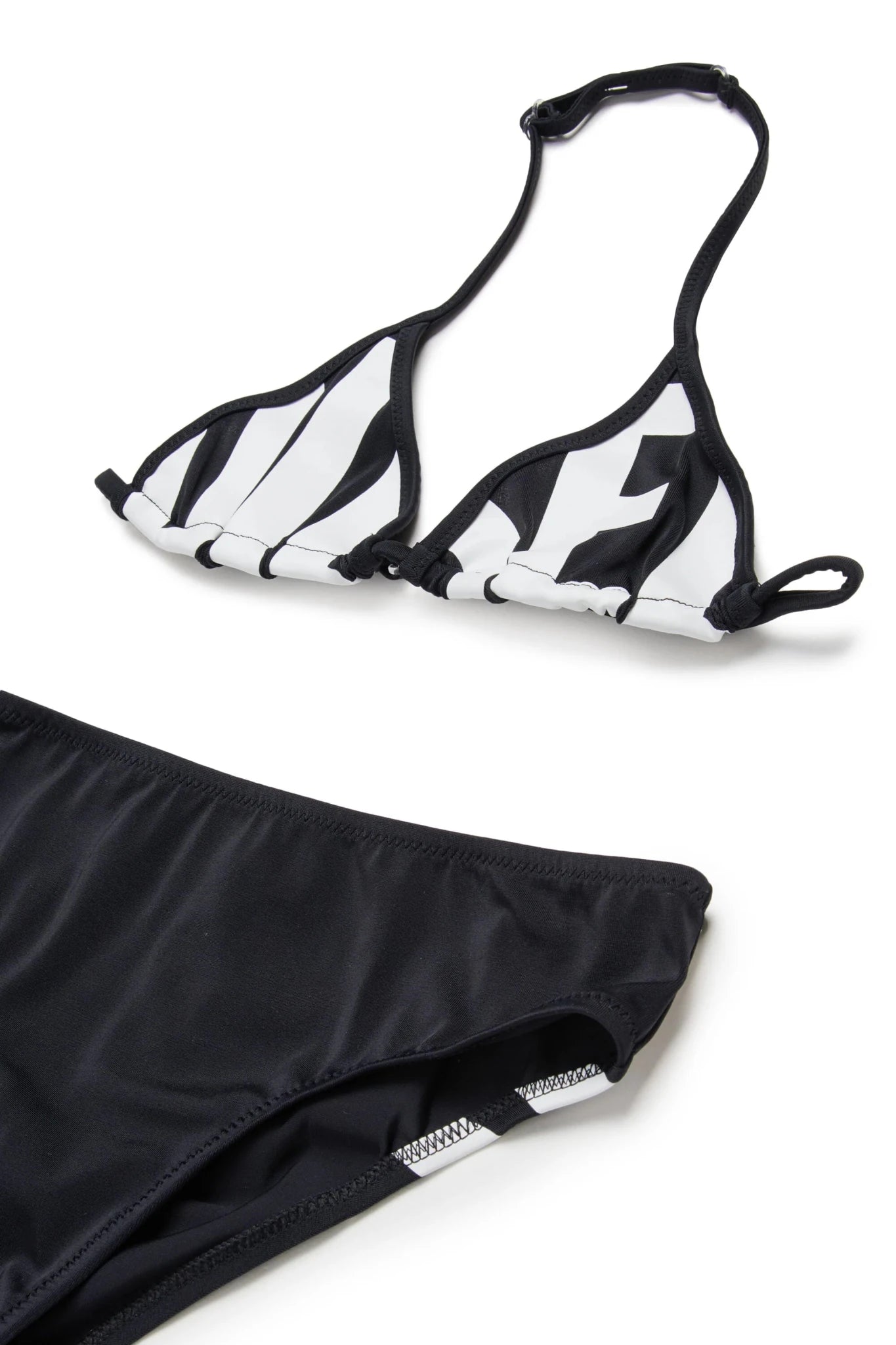 COSTUME A TRIANGOLO NERO CON LOGO BIANCO DIESEL - Angel Luxury