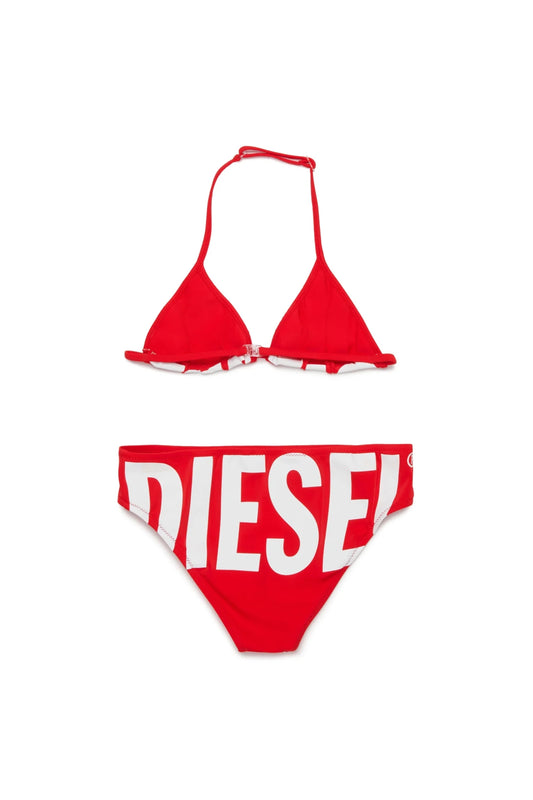 COSTUME A TRIANGOLO ROSSO CON LOGO BIANCO DIESEL - Angel Luxury