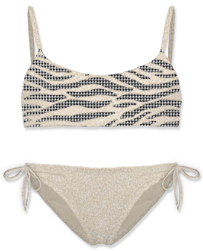 COSTUME DUE PEZZI MC2 SAINT BARTH BIANCO CON STRASS - Angel Luxury