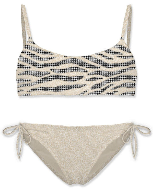 COSTUME DUE PEZZI MC2 SAINT BARTH BIANCO CON STRASS - Angel Luxury