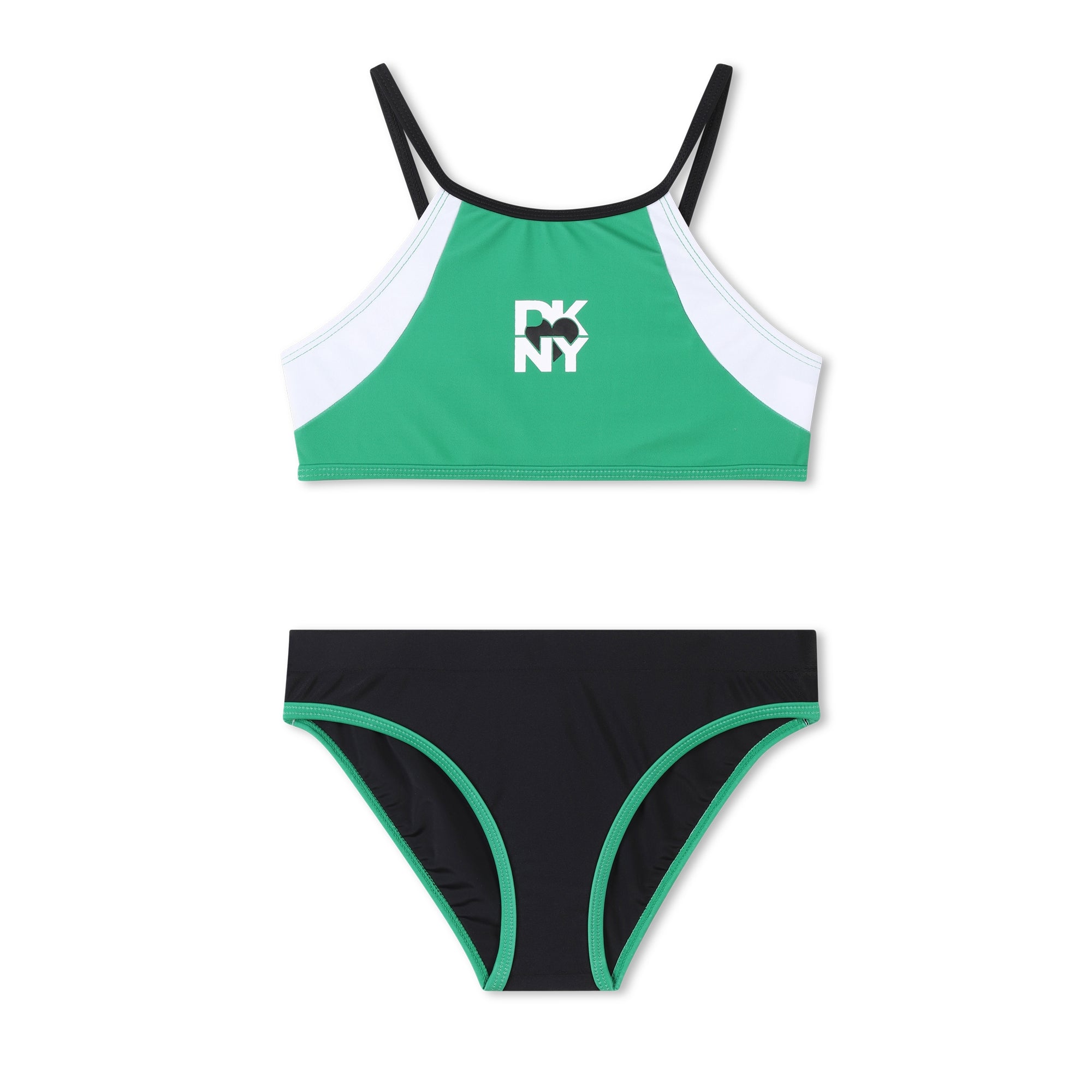 COSTUME DUE PEZZI VERDE NERO DKNY - Angel Luxury