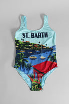 Costume intero Mc2 Saint Barth verde acquamarina - Angel Luxury