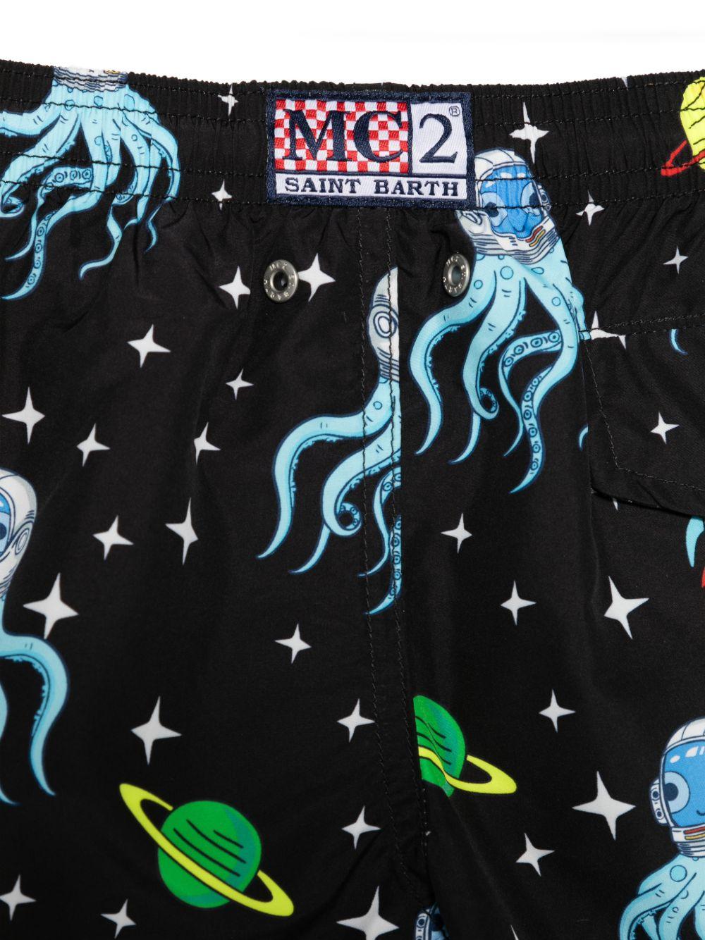 COSTUME MC2 SAINT BARTH BLU CON STAMPA CON POLIPI - Angel Luxury