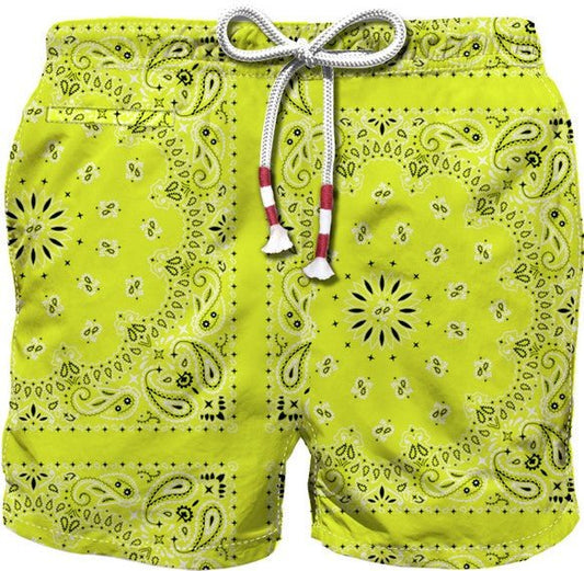 COSTUME MC2 SAINT BARTH EFFETO BANDANA GIALLO FLUO - Angel Luxury