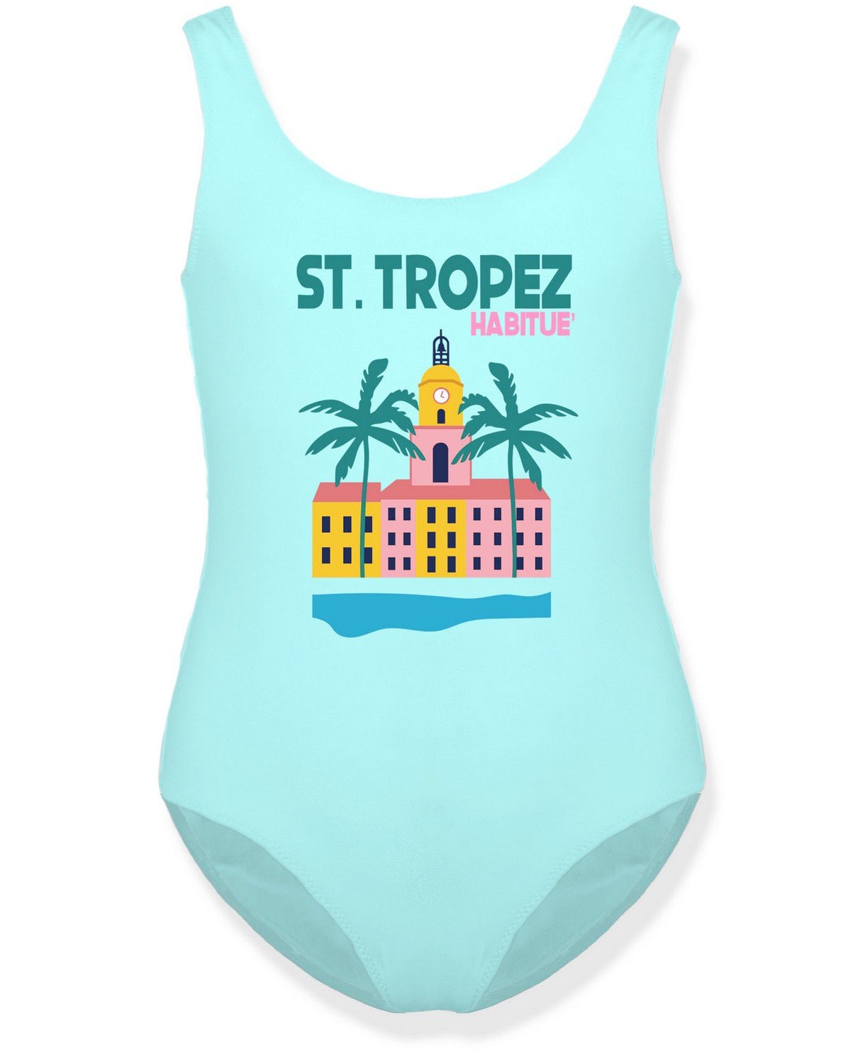 COSTUME MC2 SAINT BARTH INTERO VERDE ACQUA CON STAMPA ST.TROPEZ - Angel Luxury