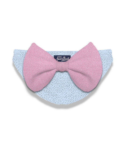 COSTUME MC2 SAINT BARTH LILLA CON FIOCCO ROSA SUL RETRO - Angel Luxury