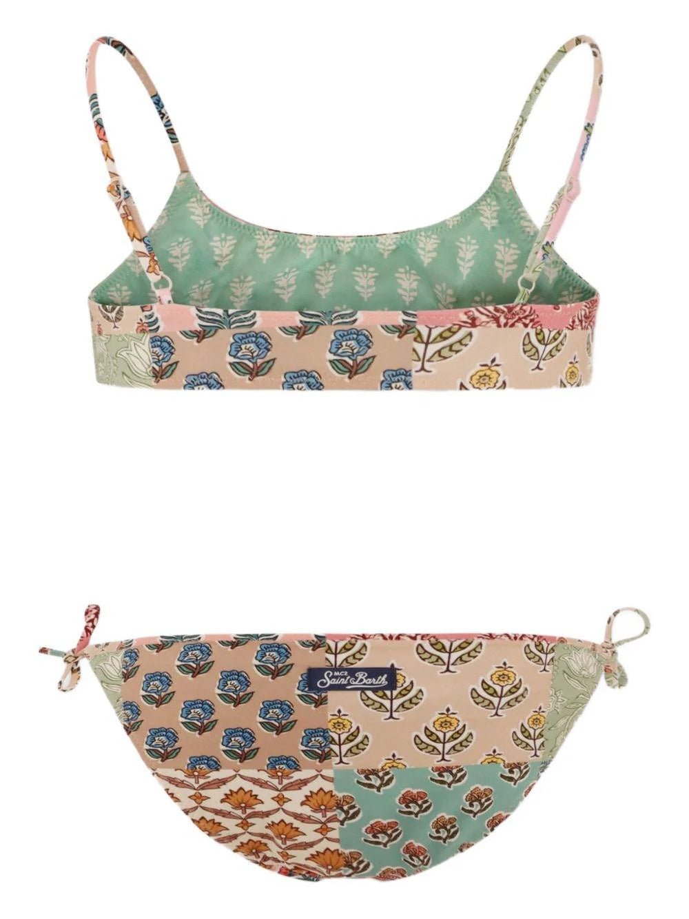 COSTUME REVERSIBILE 2PZ FLOREALE VERDE/BEIGE MC2 SAINT BARTH - Angel Luxury