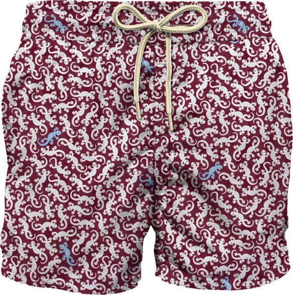 COSTUME ROSSO CON FANTASIA GEKO MC2 SAINT BARTH - Angel Luxury