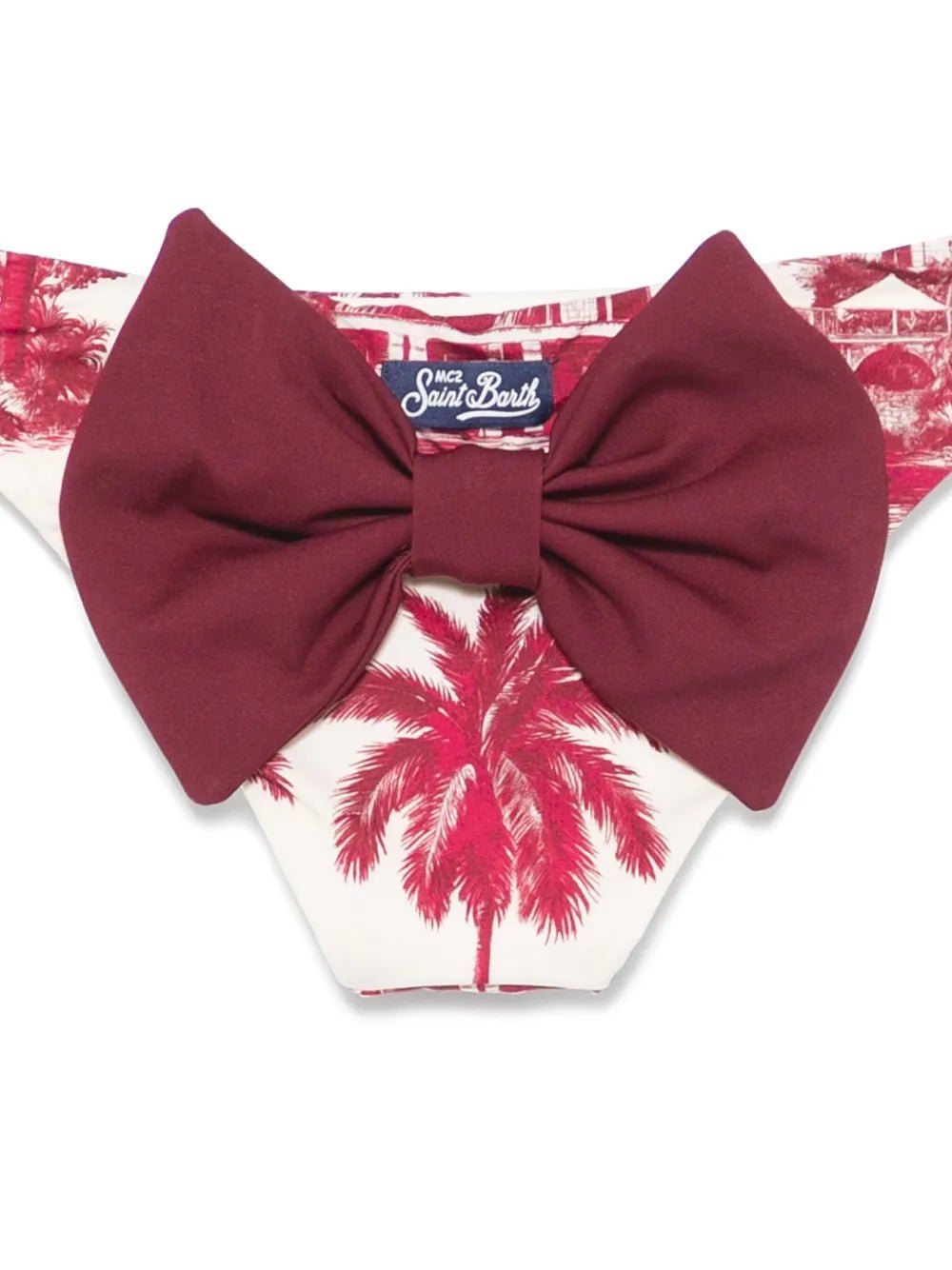 COSTUME SLIP CON FIOCCO BORDEAUX MC2 SAINT BARTH - Angel Luxury