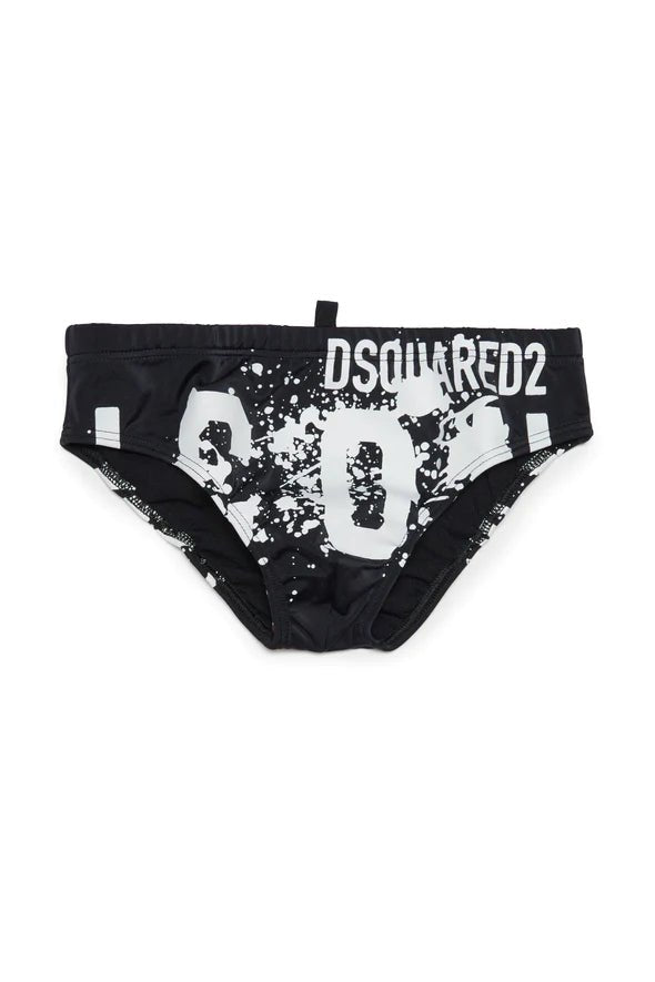 COSTUME SLIP CON GRAFICA ICON DSQUARED2 - Angel Luxury