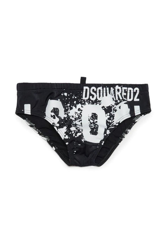 COSTUME SLIP CON GRAFICA ICON DSQUARED2 - Angel Luxury