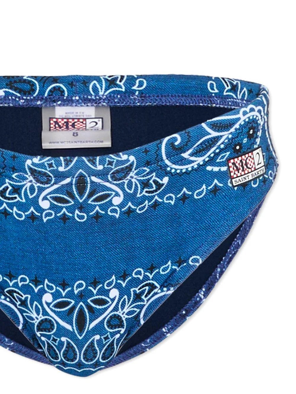 COSTUME SLIP MC2 SAINT BARTH MODELLO BANDANA BLU - Angel Luxury