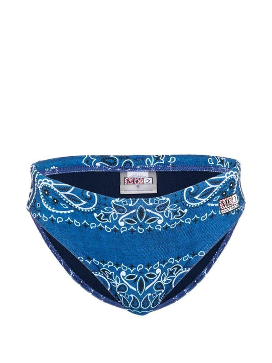 COSTUME SLIP MC2 SAINT BARTH MODELLO BANDANA BLU - Angel Luxury