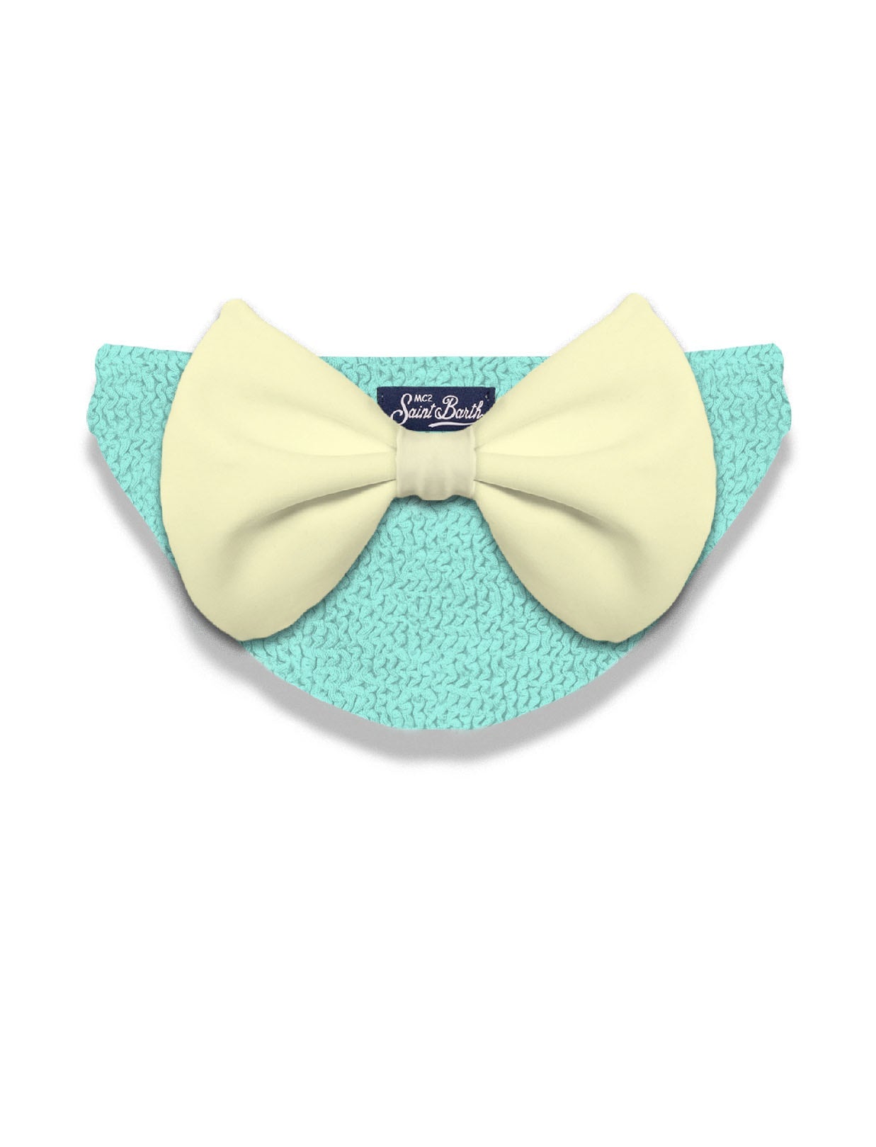 COSTUME SLIP MC2 SAINT BARTH VERDE CON FIOCCO SUL RETRO GIALLO - Angel Luxury