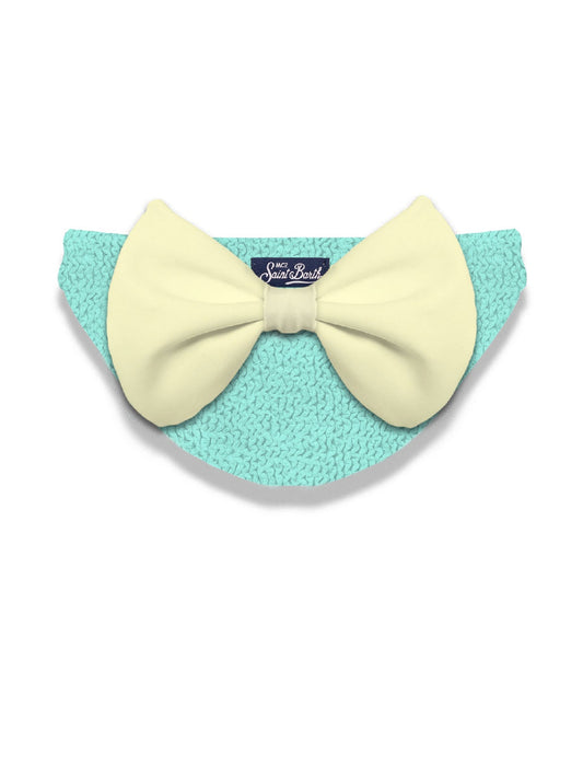 COSTUME SLIP MC2 SAINT BARTH VERDE CON FIOCCO SUL RETRO GIALLO - Angel Luxury
