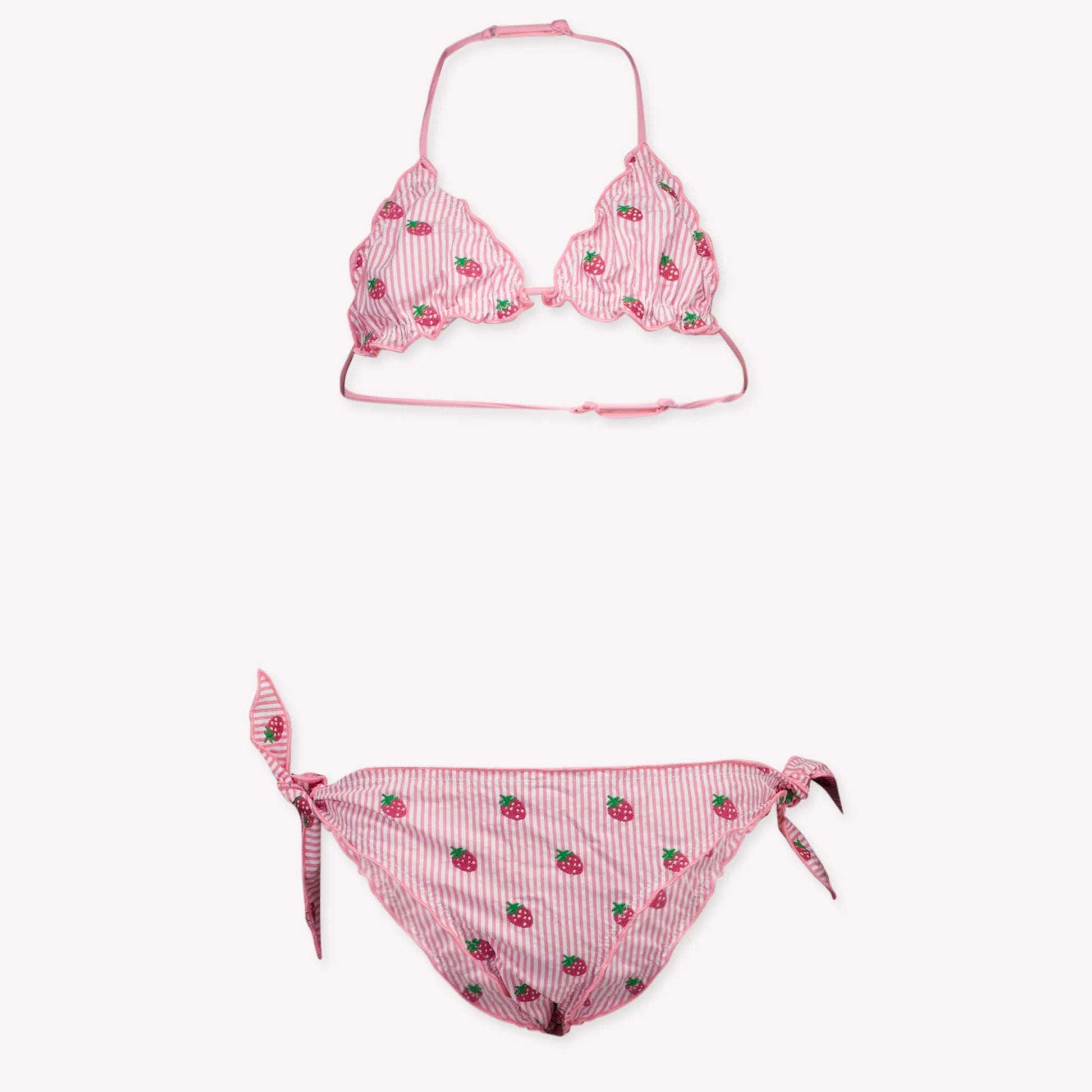 COSTUME TRIANGOLO A RIGHE CON FRAGOLE MC2 SAINT BARTH - Angel Luxury